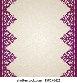 Vector baroque seamless borders in Victorian style. Element for design.