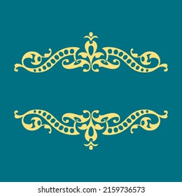 Bordes barrocos vectoriales impecables al estilo victoriano. Elemento para el diseño. Puede colocar el texto en un lugar vacío. Se puede usar para decorar invitaciones, tarjetas, decoración para bolsas y ropa.