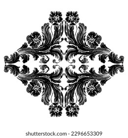Vector baroque of vintage elements for design. Baroque Scroll as Element of Ornament and Graphic Design with Spirals and Rolling Circle Motif Vector