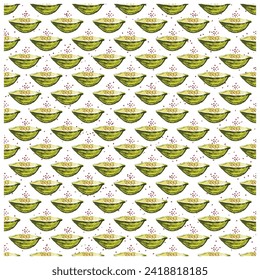 Vector base flower seamless print placement design, both side repeat best for textile and paper print.