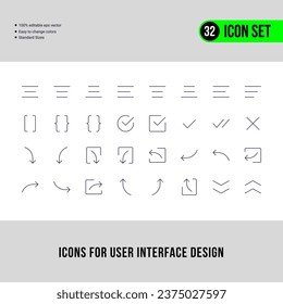 Vector base icons design, fully editable eps 10 file format
