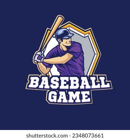 Vector of baseball badge logo team