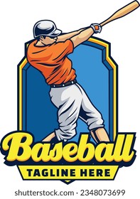 Vector of baseball badge logo team