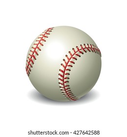 Vector baseball ball isolated on white background