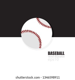 Vector baseball ball. Sports icons, object for sports banner design, poster, flyer.