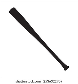 Vector baseball bat silhouette illustration design. baseball bat icon.