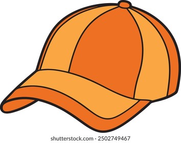 Vector Baseball Caps art illustration with a white background