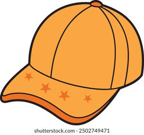 Vector Baseball Caps art illustration with a white background