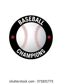 Vector Baseball Championship Badge