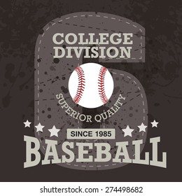 Vector baseball and graphics typography ( T-shirt, Poster, Banner, backdrops design )