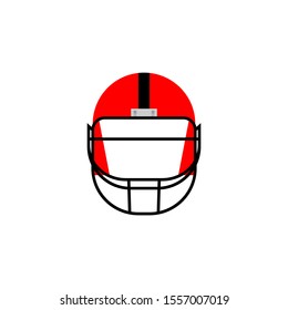 Vector Baseball Helmet Isolated On White Background