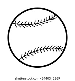 Vector baseball icon. Baseball Ball Icon Vector Logo Design Template on grey background. Baseball icon, simple black style. Vector illustration. Eps file 207.