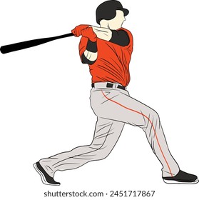 vector baseball posing character champion athletic sportsman drawing swinging background design silhouette graphic sport illustration player man ball isolated athlete batter bat play base team cartoon