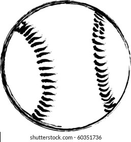 Vector Baseball Sketch