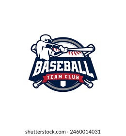 Vector Baseball Softball Logo with Equipment Illustrations Template 