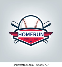 Vector of Baseball sport team logo design 