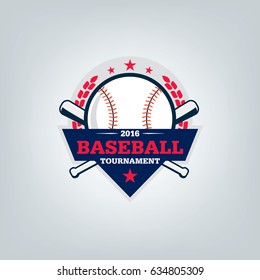 Vector of Baseball sport team logo design 