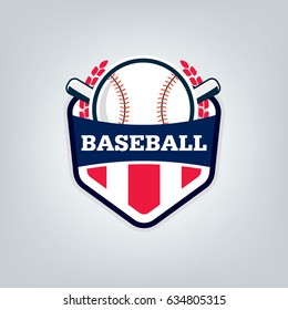 Vector of Baseball sport team logo design 