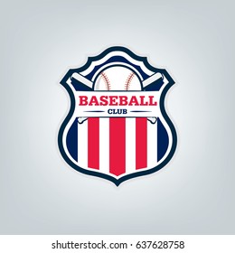 Vector of Baseball sport team logo design 