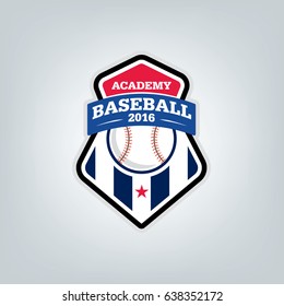 Vector of Baseball sport team logo design 