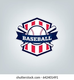 Vector of Baseball sport team logo design 
