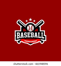 Vector Baseball tournament logo emblem