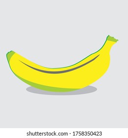 Bananengrafik auf Vektorbasis auf der Grundlage echter Bananen wirkt schwitzig und schmackhaft