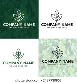 Vector based botanical logo for Environment, environmental company and natural based health products company