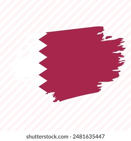 Vector based brush illustration of country flag 