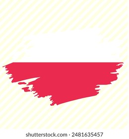 Vector based brush illustration of country flag 