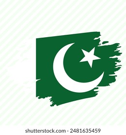 Vector based brush illustration of country flag 