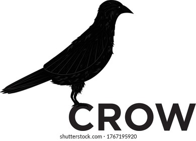 Vector Based Crow Illustration Stock Vector (Royalty Free) 1767195920 ...