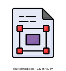 Vector Based graphic design file icon, ready to use