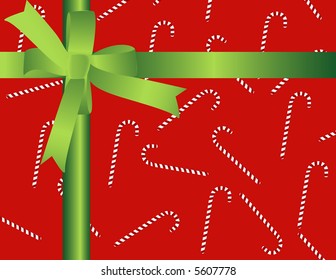 Vector based illustration of a gift