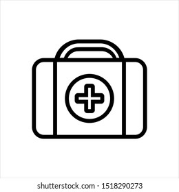 Vector based medical kit icon design