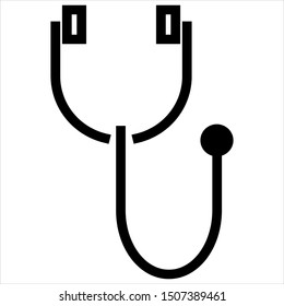 
Vector based stethoscope icon design