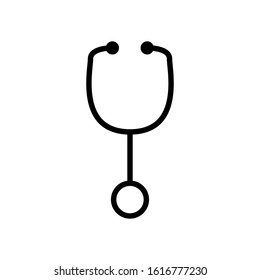 Vector based stethoscope icon design
simple trendy outline style isolated on white background EPS Vector
