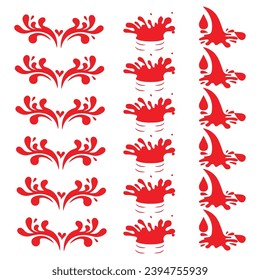 Vector basic geometric shapes element