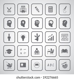 vector basic icon for education 