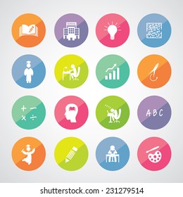 vector basic icon for education 