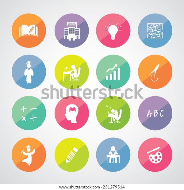 vector basic icon for education\
