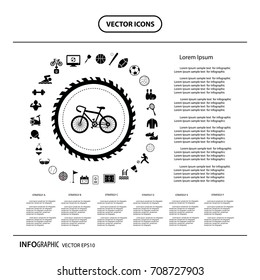 vector basic icon set for sport 