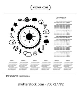 vector basic icon for weather  