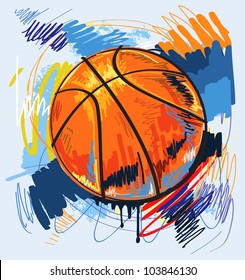 vector basketball