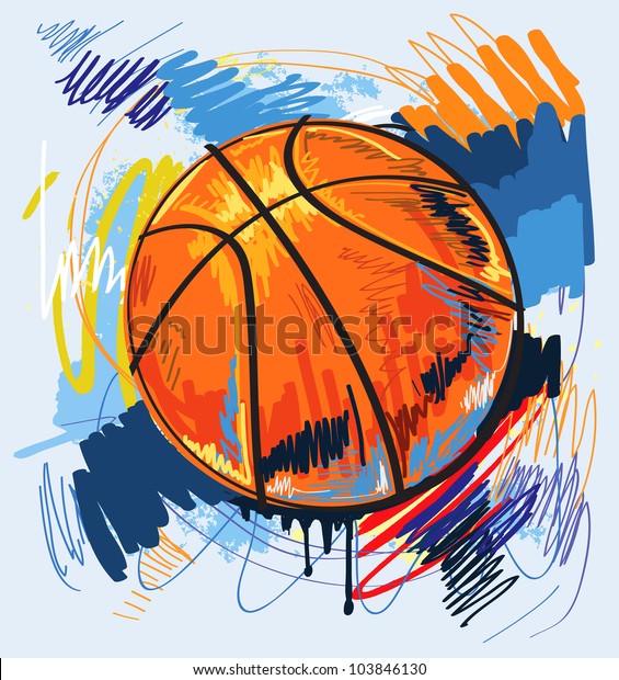 Баскетбол плакат рисунок