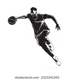 vector basketball anime illustration active