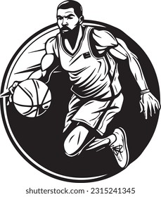 vector basketball anime illustration active