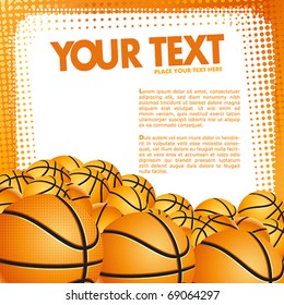 Vector Basketball Background