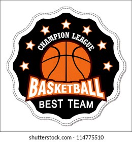 Vector basketball badge / Vector basketball labels / Basketball emblems
