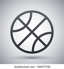 Vector basketball ball icon